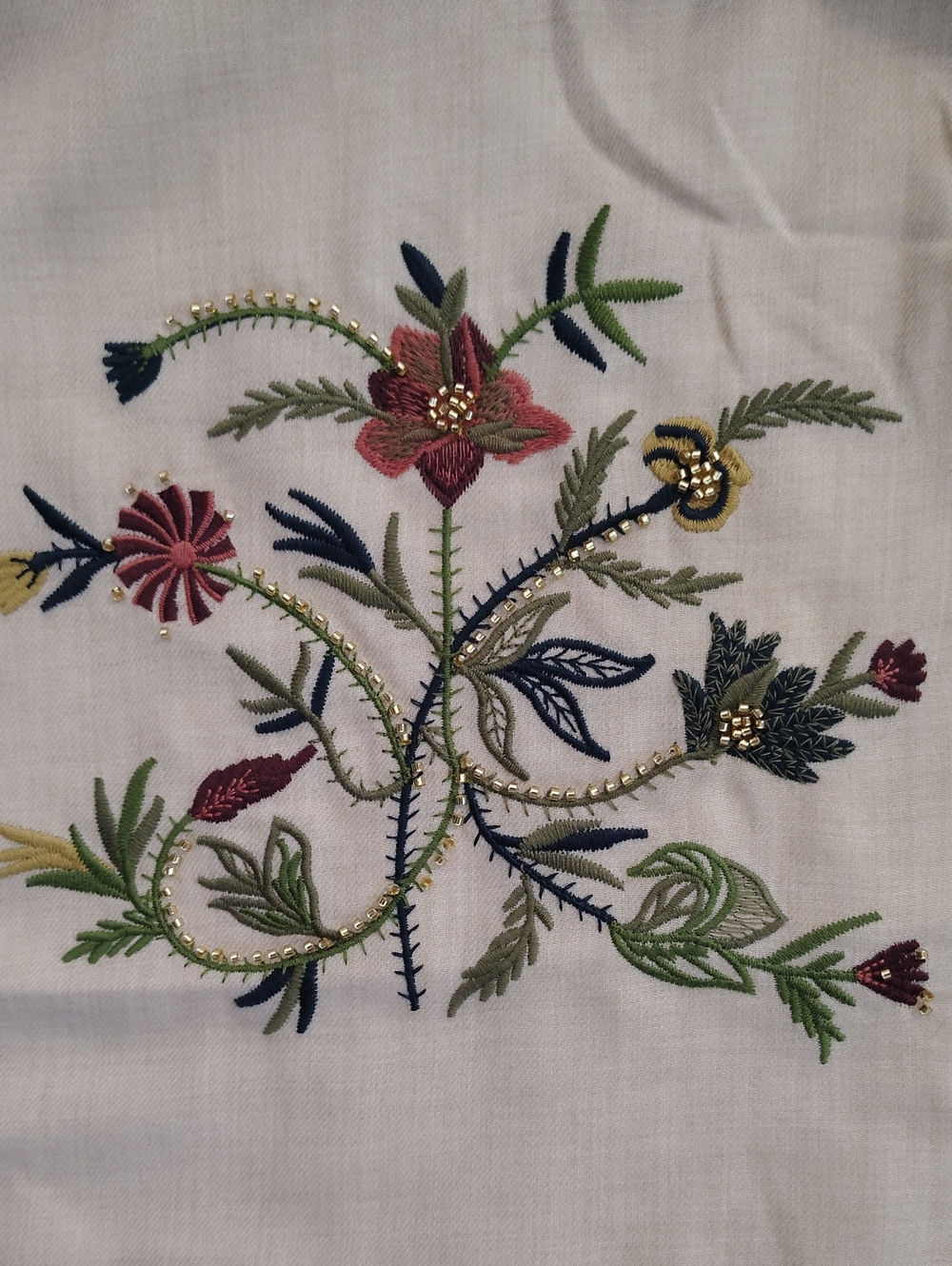 Badgley Mischka Embroidered Linen Boho Cottagecore Tank M - Picture 9 of 14